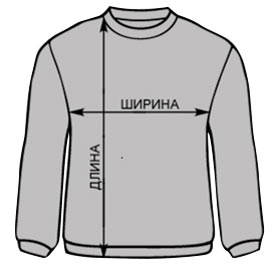 Размеры реглана